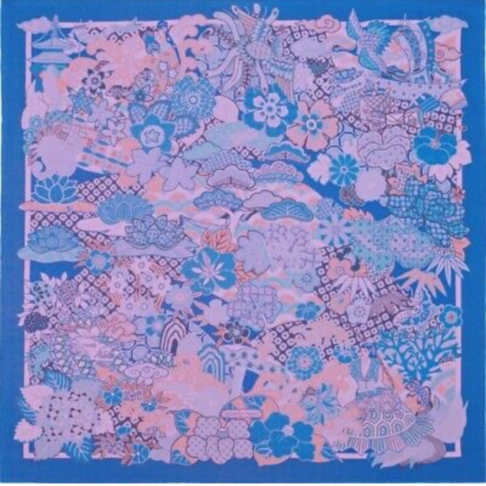 Hermes Silk  Scarf  Urashima Taro natsuno hidaka